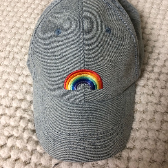 Accessories - NWOTGrey rainbow baseball cap final price
